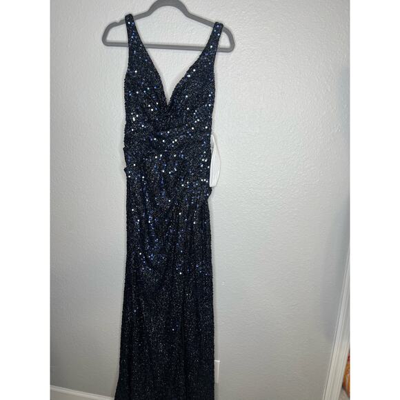 Ieena by Mac Duggal Sequin Gown Dress 2 - Picture 3 of 11